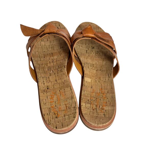 KORK-EASE Brigit Bow Leather Comfort Slip On Sandal Size 11 - Picture 8 of 11